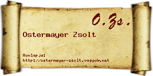 Ostermayer Zsolt névjegykártya